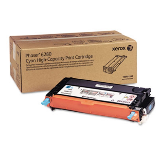 Picture of 106R01392 High-Yield Toner, 5,900 Page-Yield, Cyan