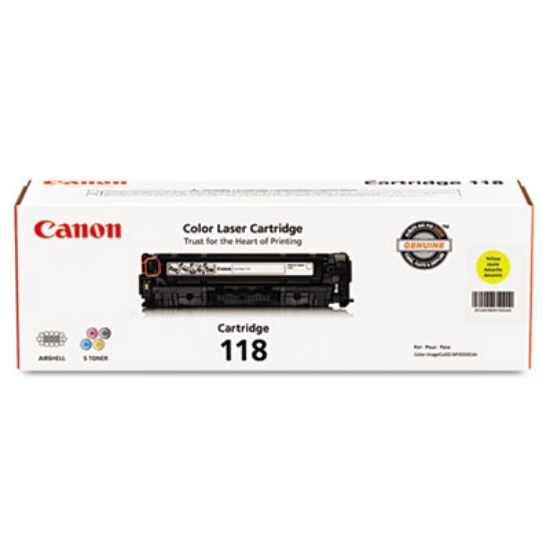 Picture of 2659B001 (118) Toner, 2,900 Page-Yield, Yellow