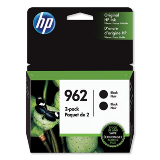 Picture of HP 962, (3JB33AN) 2-Pack Black Original Ink Cartridge