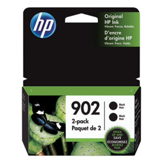 Picture of HP 902, (3YN96AN) 2-Pack Black Original Ink Cartridge