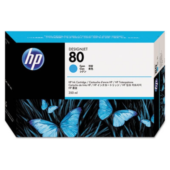 Picture of HP 80, (C4846A) Cyan Original Ink Cartridge