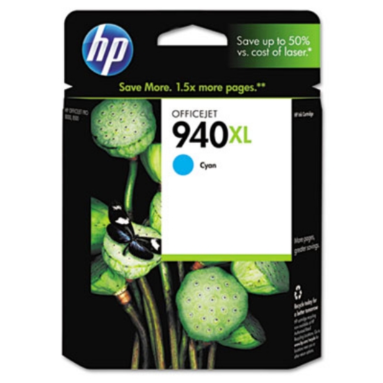 Picture of HP 940XL, (C4907AN) High-Yield Cyan Original Ink Cartridge