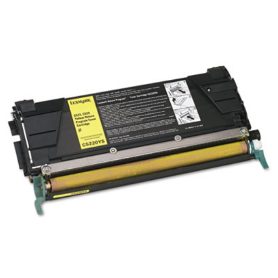 Picture of C5220YS Return Program Toner, 3,000 Page-Yield, Yellow