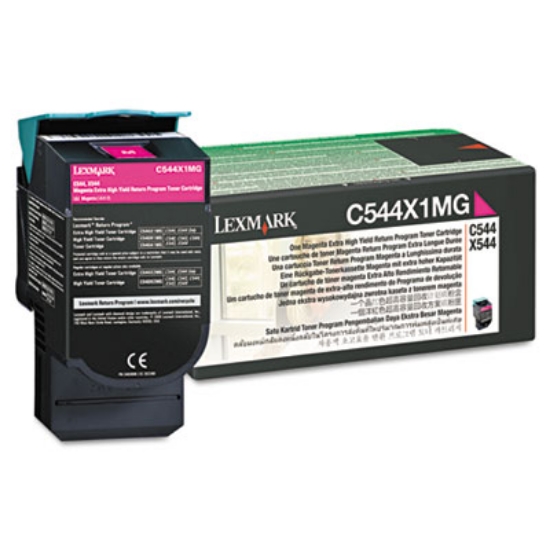 Picture of C544X1MG Return Program Extra High-Yield Toner, 4,000 Page-Yield, Magenta