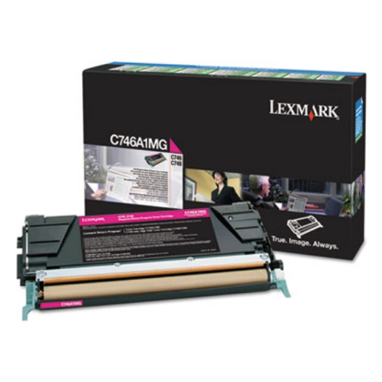 Picture of C746A1MG Return Program Toner, 7,000 Page-Yield, Magenta