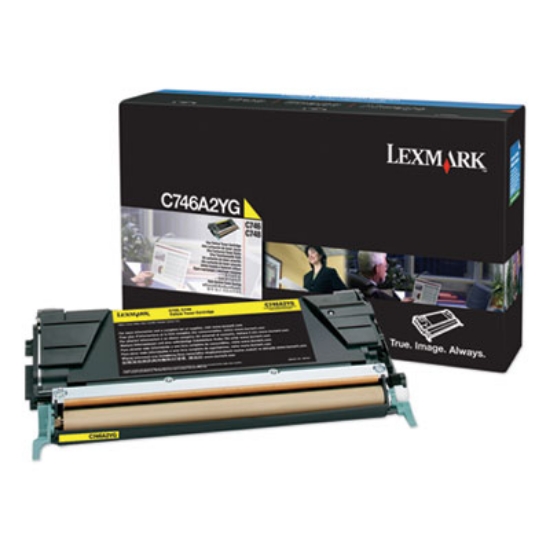 Picture of C746A2YG Toner, 7,000 Page-Yield, Yellow