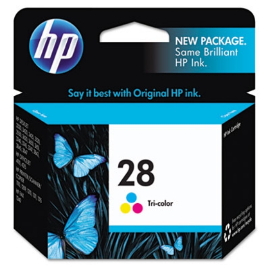 Picture of HP 28, (C8728AN) Tri-Color Original Ink Cartridge