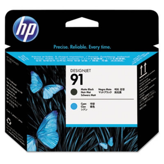 Picture of HP 91, (C9460A) Cyan/Matte Black Printhead