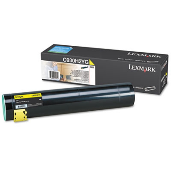 Picture of C930H2YG High-Yield Toner, 24,000 Page-Yield, Yellow