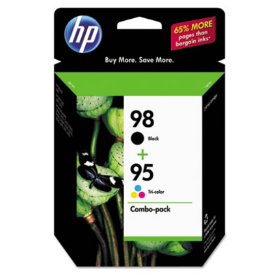 Picture of HP 98/HP 95, (CB327FN) 2-Pack Black/Tri-Color Original Ink Cartridges