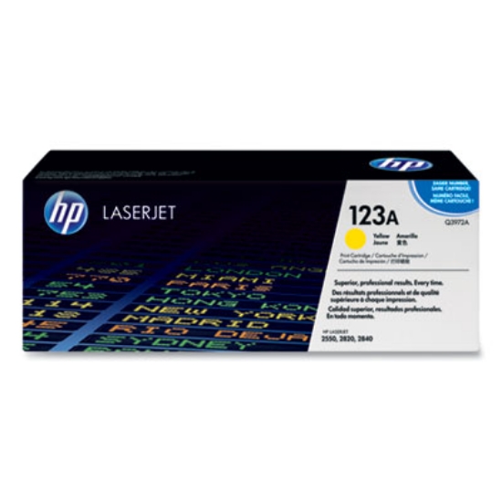 Picture of HP 123A, (Q3972A) Yellow Original LaserJet Toner Cartridge