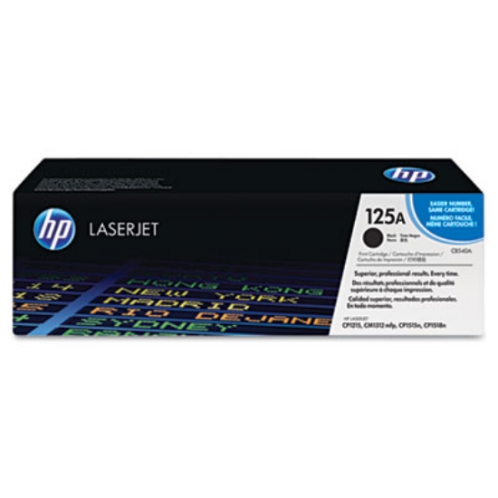 Picture of HP 125A, (CB540A) Black Original LaserJet Toner Cartridge