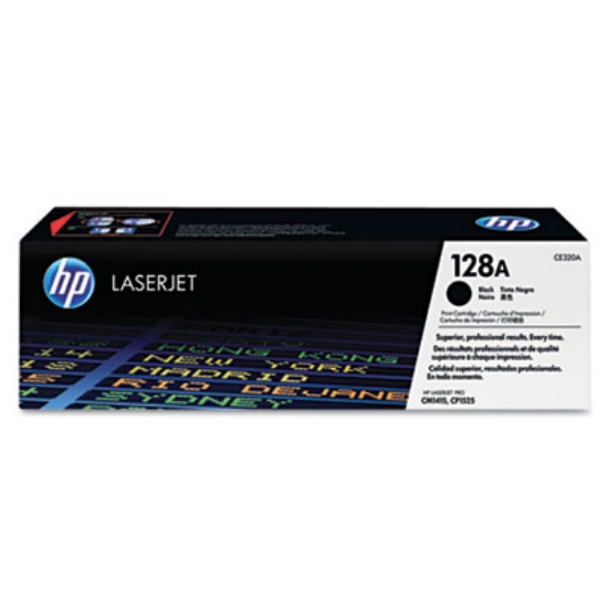 Picture of HP 128A, (CE320A) Black Original LaserJet Toner Cartridge