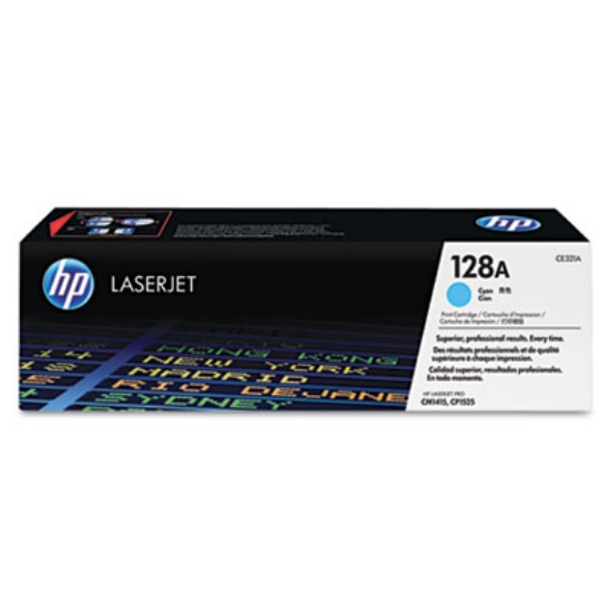 Picture of HP 128A, (CE321A) Cyan Original LaserJet Toner Cartridge