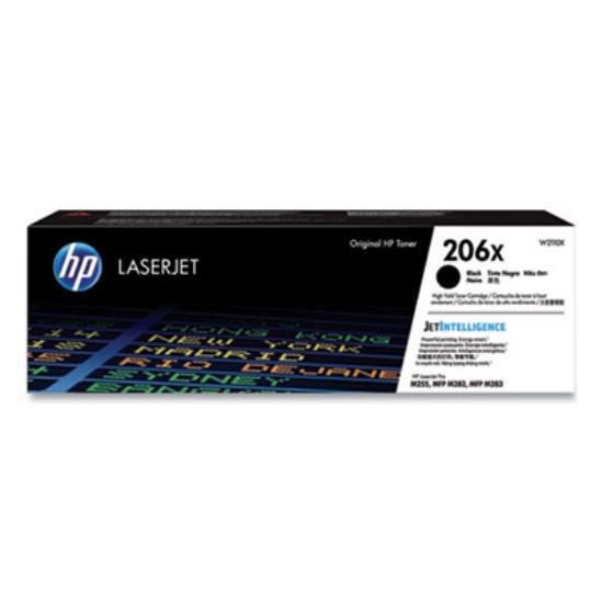 Picture of HP 206X, (W2110X) High-Yield Black Original LaserJet Toner Cartridge