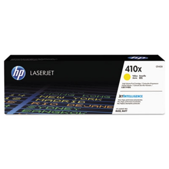 Picture of HP 410X, (CF412X) High-Yield Yellow Original LaserJet Toner Cartridge