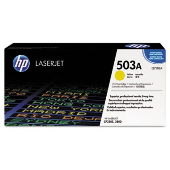 Picture of HP 503A, (Q7582A) Yellow Original LaserJet Toner Cartridge