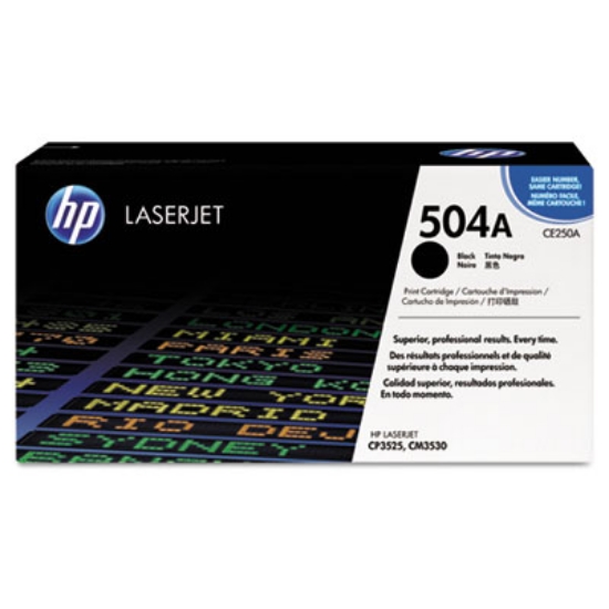 Picture of HP 504A, (CE250A-G) Black Original LaserJet Toner Cartridge for US Government