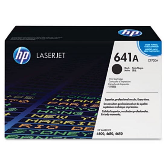 Picture of HP 641A, (C9720A) Black Original LaserJet Toner Cartridge