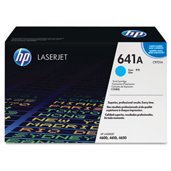 Picture of HP 641A, (C9721A) Cyan Original LaserJet Toner Cartridge