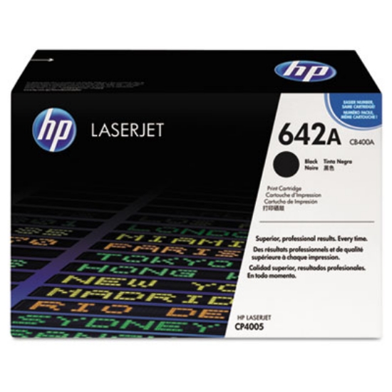 Picture of HP 642A, (CB400A) Black Original LaserJet Toner Cartridge