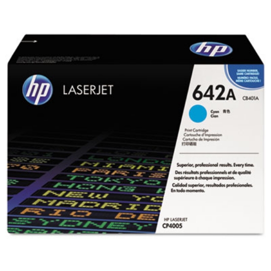 Picture of HP 642A, (CB401A) Cyan Original LaserJet Toner Cartridge