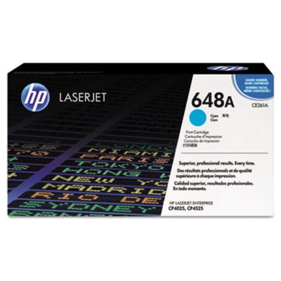 Picture of HP 648A, (CE261A-G) Cyan Original LaserJet Toner Cartridge for US Government