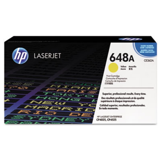 Picture of HP 648A, (CE262A) Yellow Original LaserJet Toner Cartridge