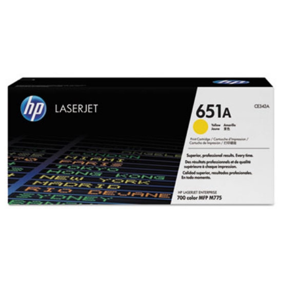 Picture of HP 651A, (CE342A-G) Yellow Original LaserJet Toner Cartridge for US Government