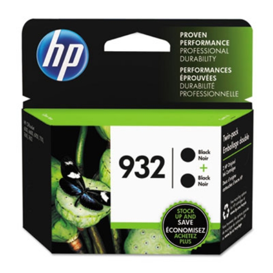 Picture of HP 932, (L0S27AN) 2-Pack Black Original Ink Cartridge