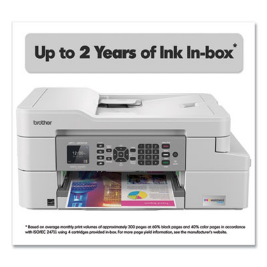 Picture of MFCJ805DWXL INKvestment Printer, Capy/Fax/Print/Scan