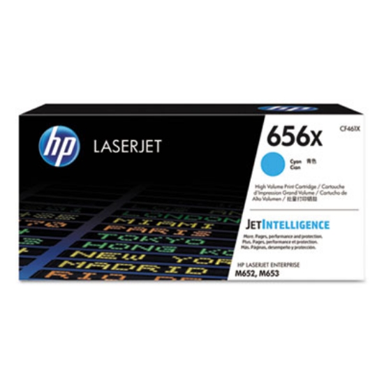 Picture of HP 656X, (CF461X) High-Yield Cyan Original LaserJet Toner Cartridge