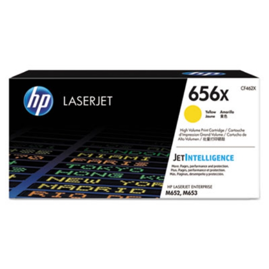 Picture of HP 656X, (CF462X) High-Yield Yellow Original LaserJet Toner Cartridge