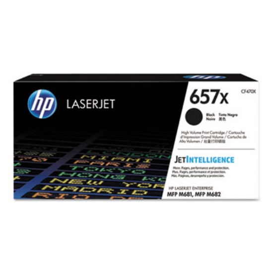 Picture of HP 657X, (CF470X) High-Yield Black Original LaserJet Toner Cartridge