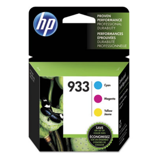 Picture of HP 933, (N9H56FN) 3-Pack Cyan/Magenta/Yellow Original Ink Cartridges