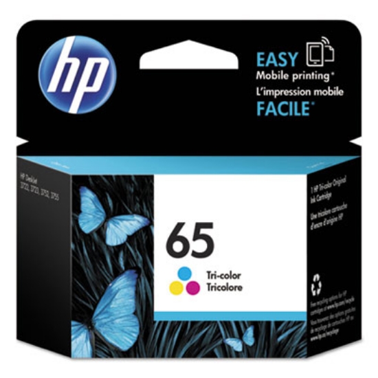 Picture of HP 65, (N9K01AN) Tri-Color Original Ink Cartridge