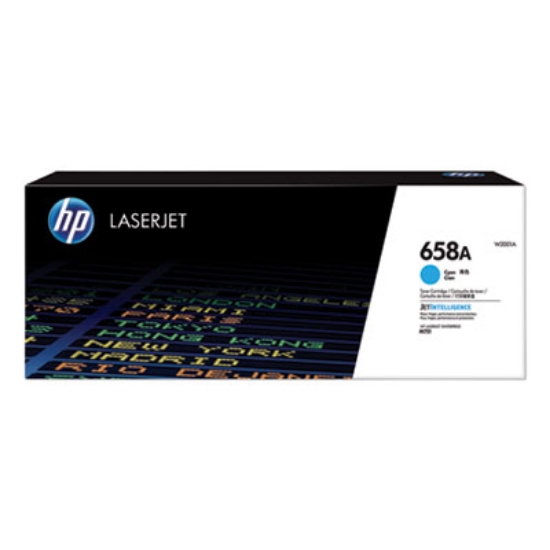 Picture of HP 658A, (W2001A) Cyan Original LaserJet Toner Cartridge