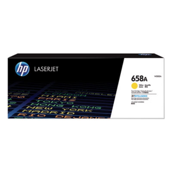 Picture of HP 658A, (W2002A) Yellow Original LaserJet Toner Cartridge