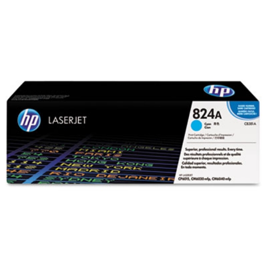 Picture of HP 824A, (CB381A) Cyan Original LaserJet Toner Cartridge