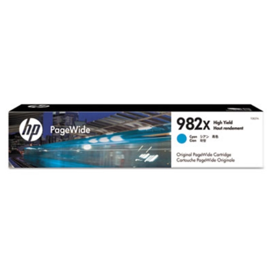 Picture of HP 982X, (T0B27A) High-Yield Cyan Original PageWide Cartridge