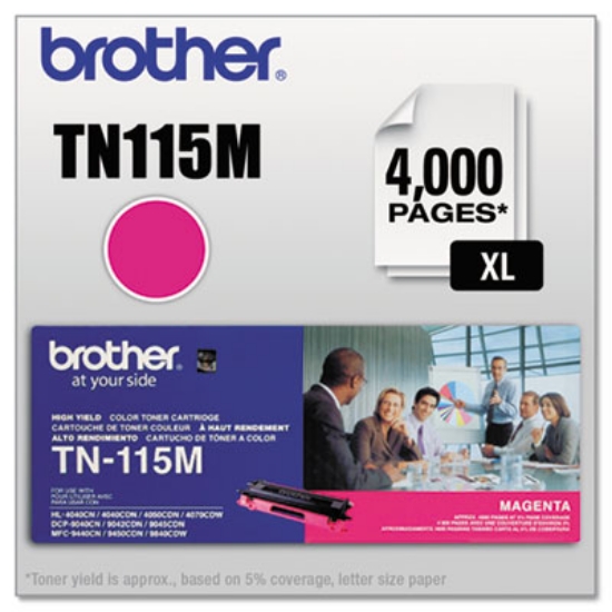 Picture of TN115M High-Yield Toner, 4,000 Page-Yield, Magenta