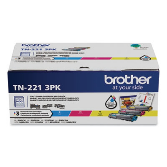 Picture of TN2213PK Toner, 1,400 Page-Yield, Cyan/Magenta/Yellow