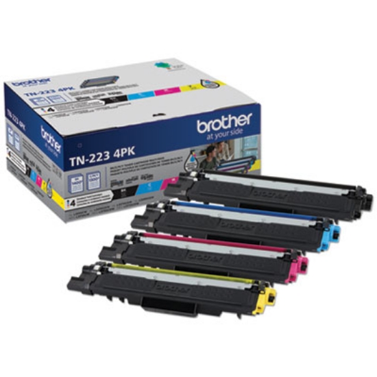 Picture of TN2234PK Toner, 1,400/1,300 Page-Yield, Black/Cyan/Magenta/Yellow