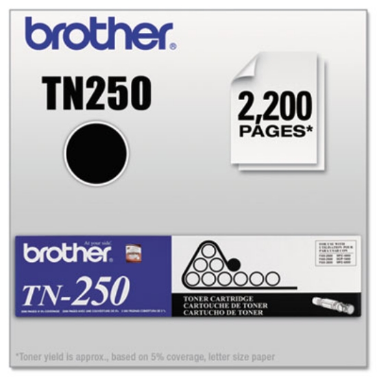 Picture of TN250 Toner, 2,200 Page-Yield, Black