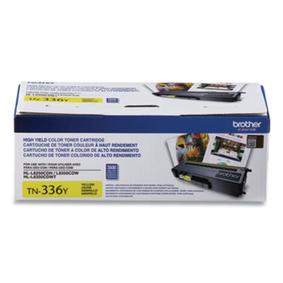 Picture of TN336Y High-Yield Toner, 3,500 Page-Yield, Yellow