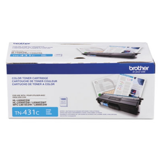 Picture of TN431C Toner, 1,800 Page-Yield, Cyan