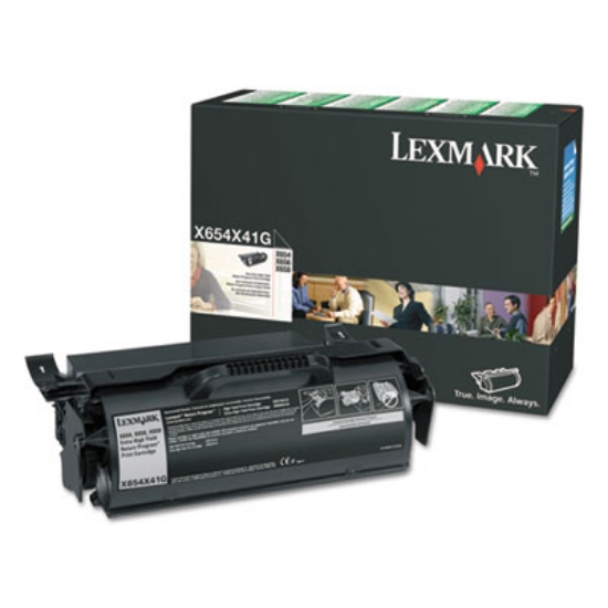 Picture of X654X41G Return Program Extra High-Yield Toner, 36,000 Page-Yield, Black